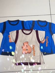 8-18kg Summer Sports Set 2pcs Baby Kids Boy Girl Short Sleeves and Pant Set