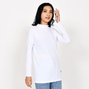 Baju Manset Dewasa Lengan Panjang Putih - Yasta Fashion