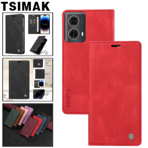 Leather Case For Moto G35 G55 G75 G85 G32 G13 G23 G53 Magnetic Flip Wallet Cover for Motorola Moto G15 Power G 15 55 75 85 Case