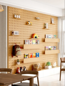 BEIQIVI | Custom Wood Perforated Wall Shelf