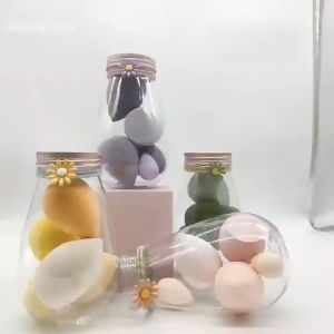 ฟองน้ำแต่งหน้า (1 set 6 ชิ้น) ยางมัดผม พัฟ อุปกรณ์แต่งหน้า ฟองน้ำลงรองพื้น Makeup