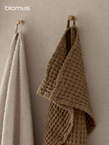 Blomus Pure Cotton Towel Handkerchief Absorbent No Shedding Soft Texture Hanging Style Face Towel for Home Hotel Fitness