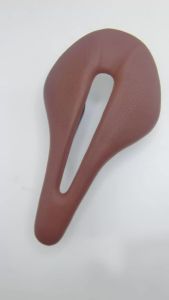 Bicycle Saddle Full Carbon Fiber+Leather Fiber Road Mountain Bike Saddle Seat Cushion with Handlebars Tape Bicycle Brown Parts