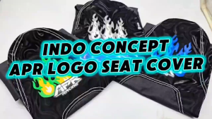 INDO CONCEPT SEAT COVER RECARO 3D SMOKE EDITION WITH APR LOGO WATERPROOF