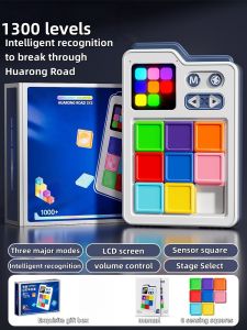 Huarong road LCD Sliding Magnetic Thinking Logic Electronic Puzzle Building Blocks Puzzle Stress Relieving Toy gifts for kids