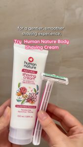 Human Nature Shaving Cream For Women 100ml with Moisturizing Aloe Vera for a Smooth & Close Shave Women Hair Removal Cream - Lazada