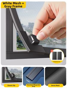 MEISHIMEIJIA | Magnetic Mosquito Net DIY Self-Adhesive Window Screen