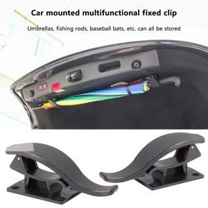 1/2PCS Self-Adhesive Car Umbrella Holders Trunk Storage Organizer Hook Umbrella Mounting Bracket Interior Auto Accessories