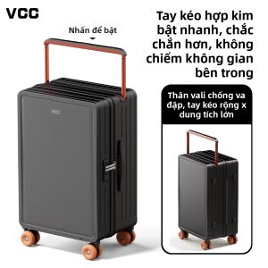 VCC | Vali Siêu Nhẹ Dung Lượng Lớn 24 Inch có Khóa và Tay Nắm Rộng