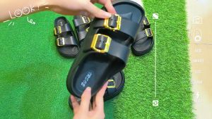 Sendal Selop Wanita Kekinian Sandal Jelly Wedges EVA Rubber Karet Premium Anti Slip Shoes