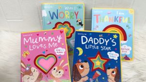 Thankful - Worry - Mummy - Daddy - Sensory Touch and Feel Book with felt texture (I am Thankful - When I Worry - Daddys Little Star - Mummy Loves Me)