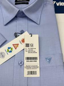 Áo sơ mi viettien ngắn tay lai bầu (1P1159)