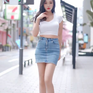 กระโปรงยีนส์ผ้ายืดเอวสูงรัดรูปสำหรับผู้หญิง INS กระโปรงรัดสะโพกเซ็กซี่ขายาวสุดๆแฟชั่นกระโปรงทรงแคบกระโปรงสั้นทรงเอ