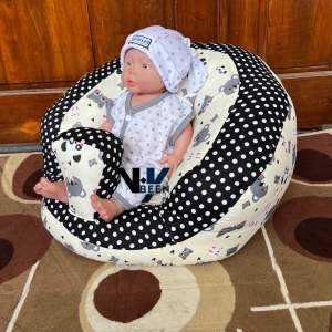Sofa Belajar Duduk Bayi Premium [BUKAN BAHAN KARET] Kursi Bayi Super Empuk