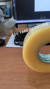 Lakban Bening - Lakban Cokelat Ekonomis 45 mm x 500 Yard Jumbo Master Pack Indonesia