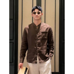 Bộ Áo Sơ Mi và Quần Short Linen Thời Trang Dành Cho Nam