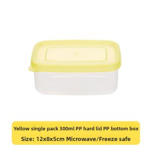 Mini Portable Plastic Food Storage Box Small Size Freezer to Heater Rice Container ness Preserver Kitchen Organization