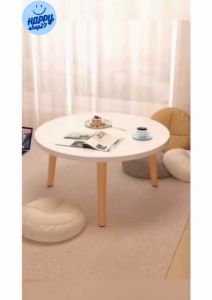 โต๊ะพับทรงกลม โต๊ะพับญี่ปุ่น โต๊ะหน้ากลม บริการและรสชาติสำหรับการนั่งรับประทานอาหาร นั่งทำงาน/โต๊ะโน๊ตบุ๊ค อ่านหนังสือ