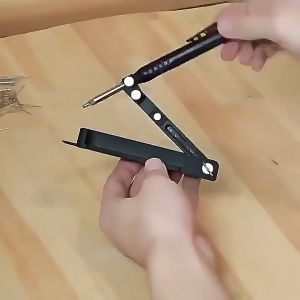 Alat Ukur Penanda Kayu Multifungsi dengan Rautan Pensil untuk Menandari Lingkaran Garis dan Sudut Presisi Cocok untuk Tukang Kayu Pengrajin dan DIY