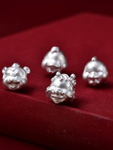 สร้อยข้อมือ DIY 999 เงินแท้ 12 ตัวสัตว์ปีนักษัตร ลูกปัด สร้อยข้อมือผู้ชาย ลูกปัดเงินสำหรับเด็ก เครื่องประดับเงินสำหรับเด็ก