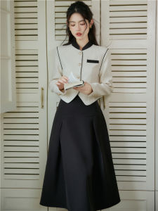 Âu Phục Thịnh Hành Năm Nay Áo Khoác Chân Váy Bộ Đồ Nữ Bộ Hai Chiếc Phong Cách CHANEL Cảm Giác Cao Cấp Thu Đông Mẫu Mới 2023