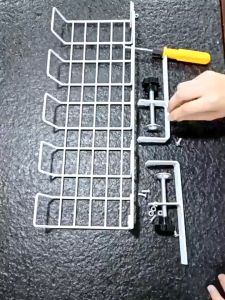 No Drill Holes Under Table Wire Cables Management Screw Clamp Tray Desk Office Home Cord Organizer MK