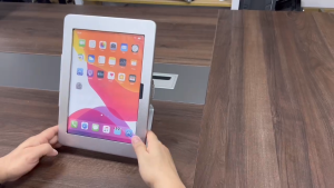 (24012) IPAD table stand SPEEDSMOUNT anti theft key lock free stand screw on table