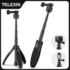 Telesin | TELESIN Mini Quick Release Selfie Stick Tripod Portable Adjustable Length for GoPro Insta360 DJI Osmo Action Action Camera