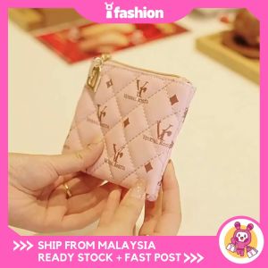 iFASHION 2137 FREADY STOCK Women Small Short Wallet Pouch With Zip Coin Purse Beg Duit Kecil Dompet Perempuan