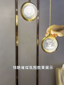 Modern Night Light Chandelier Ceiling Light Bedside Lamp Bar Counter Hanging Pendant LED Lights For Bedroom Dining Lamps