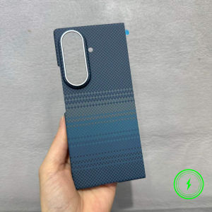 Premium Sle Kevlar Carbon Fiber Texture PC Case for For Samsung Galaxy Z Fold 8 Ultra 7 for Magsafe Wireles Charge Protect Cover