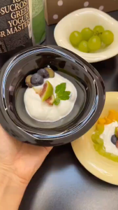 Creative Ceramic Wavy Salad Bowl Dessert Bowl Irregular Solid Color Home Cafe Cream Style Tableware Afternoon Tea Fruit Bowl