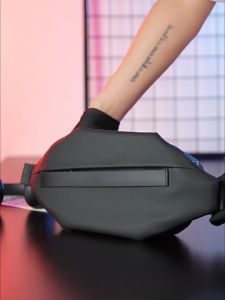 EURCOOL 6616 Chest Bag Simple Full Black Tas Selempang Multifungsi