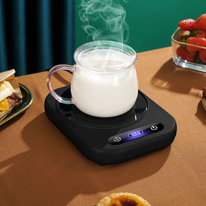 Heatable Cup Mat Base 100 Degree Water Heating Constant Temperature Milk Heating Tool Home Use Cup with Bottom Heater