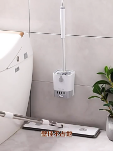 【Agate ของแท้】ที่ขัดส้วม แปรงขัดชักโครก ไม้แปรงขัดส้วม การออกแบบท่อระบายน้ำ จะไม่หยด 49cm Toilet Brush