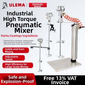 ULEMA | Handheld Automatic Lift Pneumatic Paint Mixer 50-55 Gallons