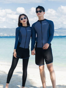 Xin Gretel Đồ Bơi Nữ 2 Mảnh Bảo Thủ Tay Dài Và Quần Chống Nắng Đồ Bơi Cặp Đôi Mặc Đi Biển Cho Nam