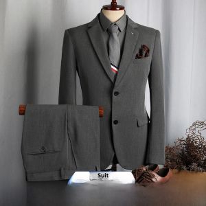 ROMON | Lormen Mens Business Casual Tailored Suit Wedding Groomsmen Fashionable Spring Collection Polyester Blend Standard Fit