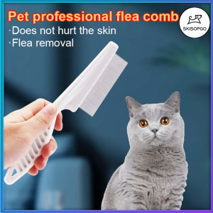 SKISOPGO Home Pet Animal Care Protect Flea Comb for Cat Dog Pet Stainless Steel Comfort Flea Hair Comb