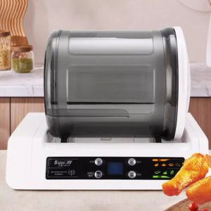 LCD Electric Vacuum Food Marinator Processor Hamburger Pickling Tumbling Meat Tumbler Barbecue Fried Chicken Bloating Machine 7L