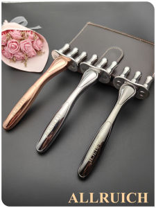 Allruich Taiwan Beauty Magnetic Fork Meridian Massage Acid Removal Magnetic Measuring Rod Magnetic Energy Magnetic Rod 2345 Six Forks