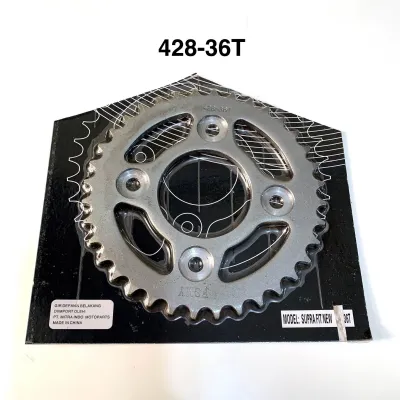 Gear gir belakang Supra Fit new / Supra X 125 / Karisma / Revo / Blade / Satria Fu new 428 45T-50T-55T