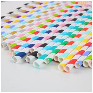 Colored Disposable Paper Straws