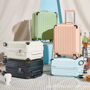 18 Inch Womens Carry-on Mini Cabin Travel Suitcase With Silent Wheels For Men Hard Case Trolley Luggage Carrier Bag Check-in Case Free Shipping