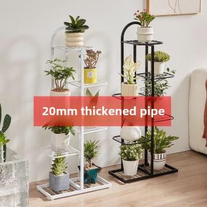 Multi-Layer Iron Art Flower Stand Plant Pot Rack Indoor Outdoor Balcony Free-Standing Home Furniture Organizer Shelf Rack
