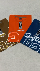 Paket 5 Pcs Kaos Sportwear Pria Wanita Fashion Army Cream Distro Hitam Katun