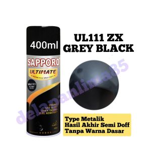 Sapporo Ultimate UL111 ZX Grey Black/cat semprot/pylox/Pilok