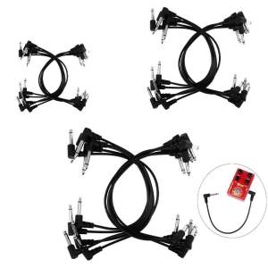 IRIN | Guitar Effect Pedal Cable 10pcs Connecting Line Audio Cable 6.35mm Copper Wire for Studio Recording Live Guitar Performance