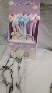 Shack Gel Pen Cute Pet Daily / Karakter Lucu Karet 3D Bisa Goyang