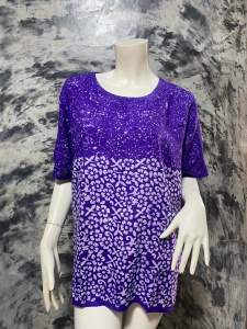 เสื้อผ้าบาติก ผ้าสปัน มีแขน ผ้าพิมพ์เทียน ใส่สบาย